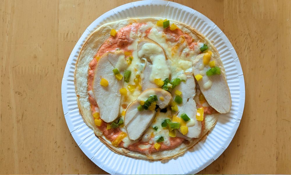 マッスルデリのピザ