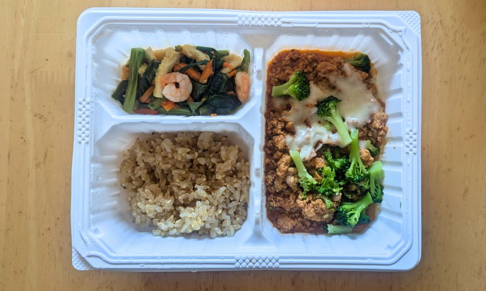 マッスルデリのチーズとトマトのタコミートセット