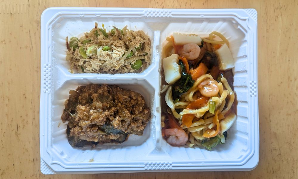 マッスルデリの海鮮あんかけ焼きそばセット