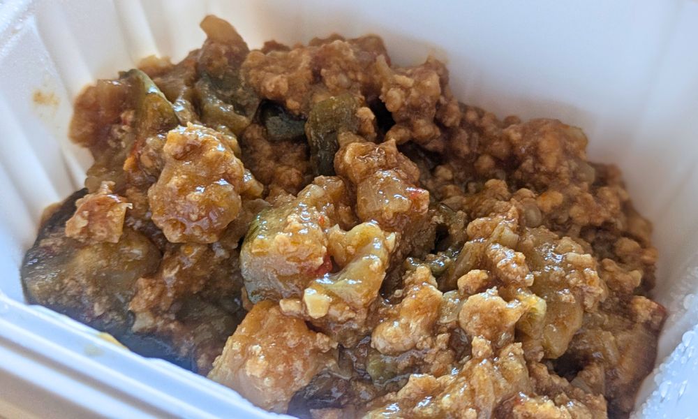 マッスルデリの海鮮あんかけ焼きそばセット