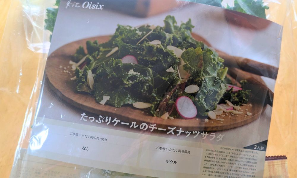 オイシックスのたっぷりケールのチーズナッツサラダ