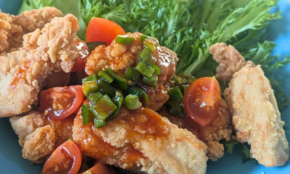 オイシックスのチキンフライのサルサ風