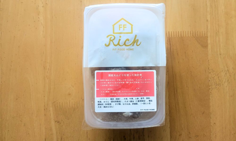 FIT FOOD HOMEの筑前煮パッケージ