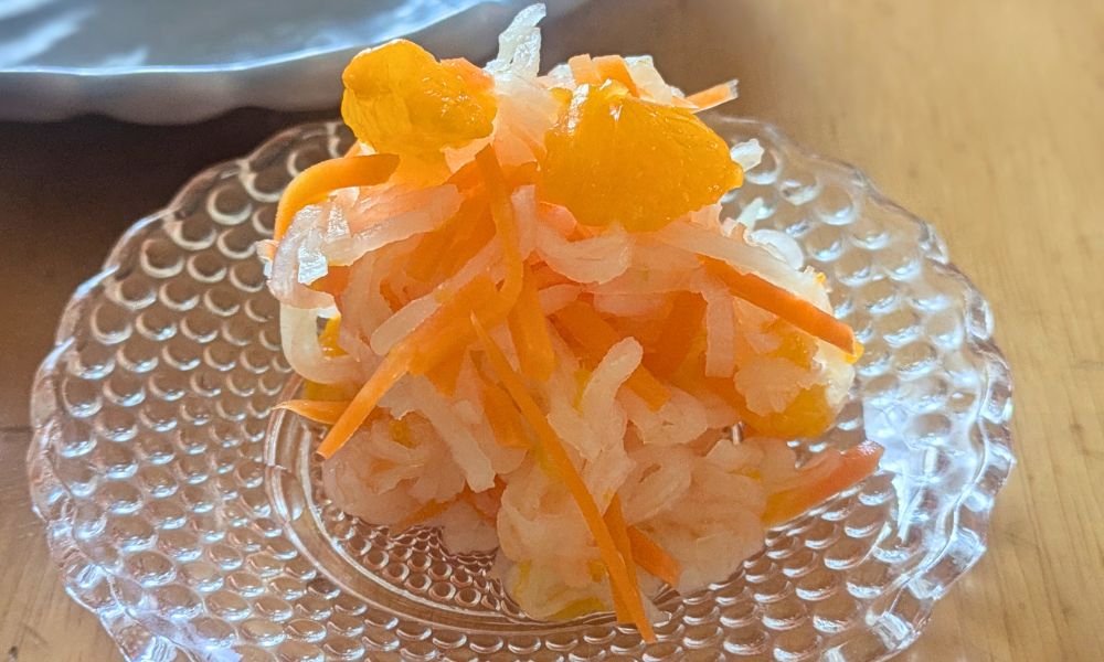 わんまいるのミカンと大根のサラダ