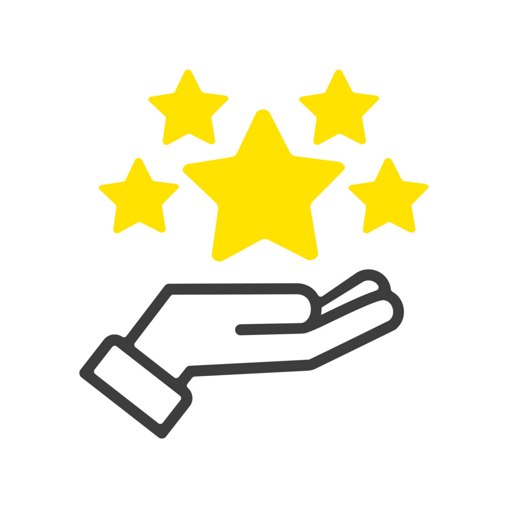 レビューや星の数