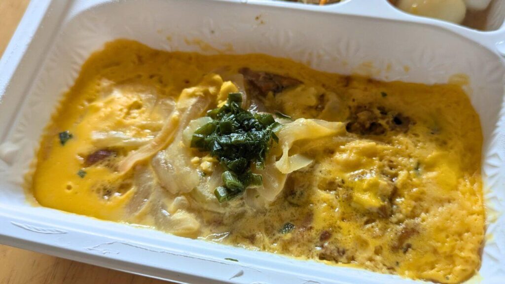 穴子のとろとろ卵とじ