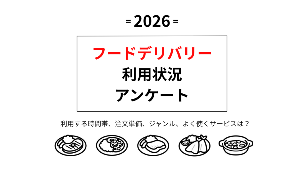 フードデリバリー 利用状況 アンケート